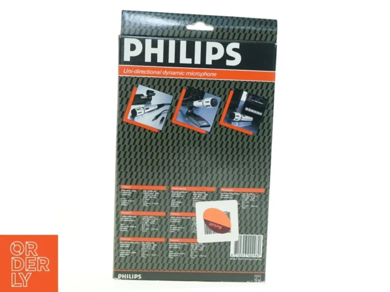 Billede 2 - Philips Uni-directional Dynamic Microphone fra Philips (str. 22 cm)