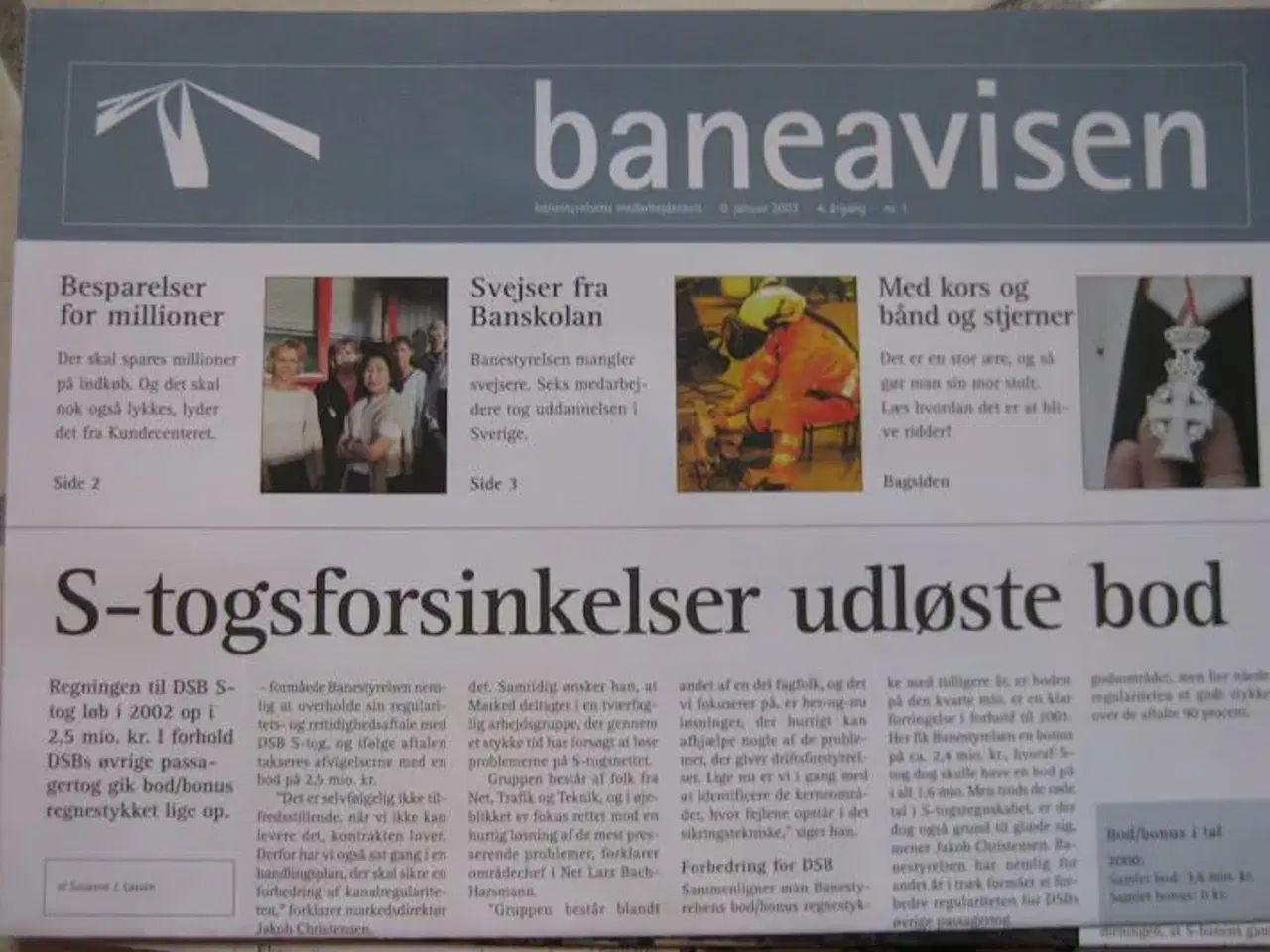 Billede 2 - 20 stk. baneavisen 3-4.årgang 2002-03. 