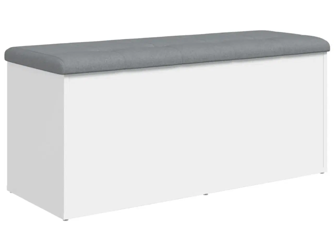 Billede 7 - Opbevaringsbænk 102x42x45 cm konstrueret træ hvid