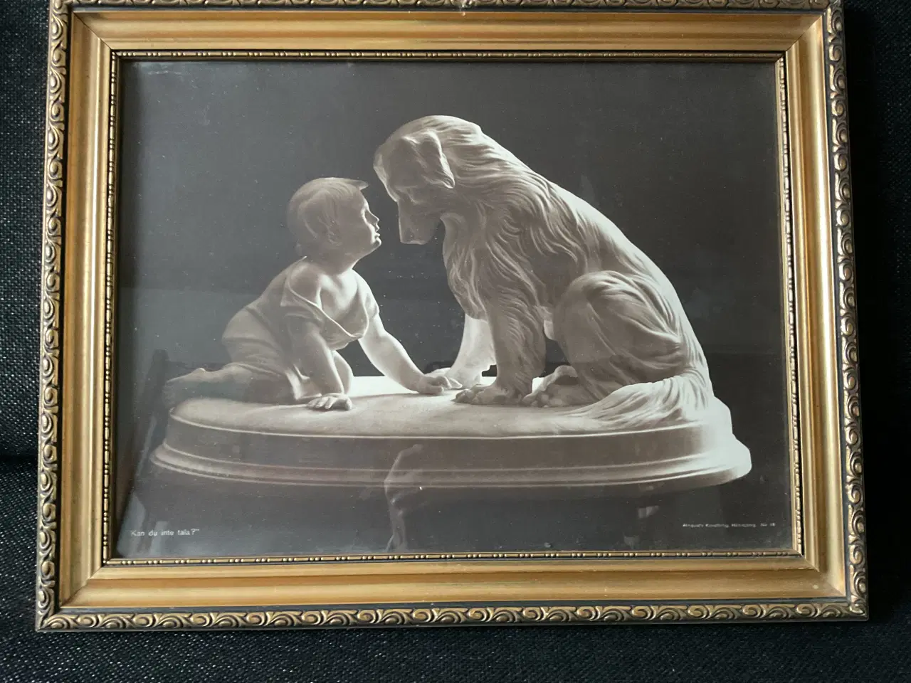 Billede 1 - Antikt billede med ramme