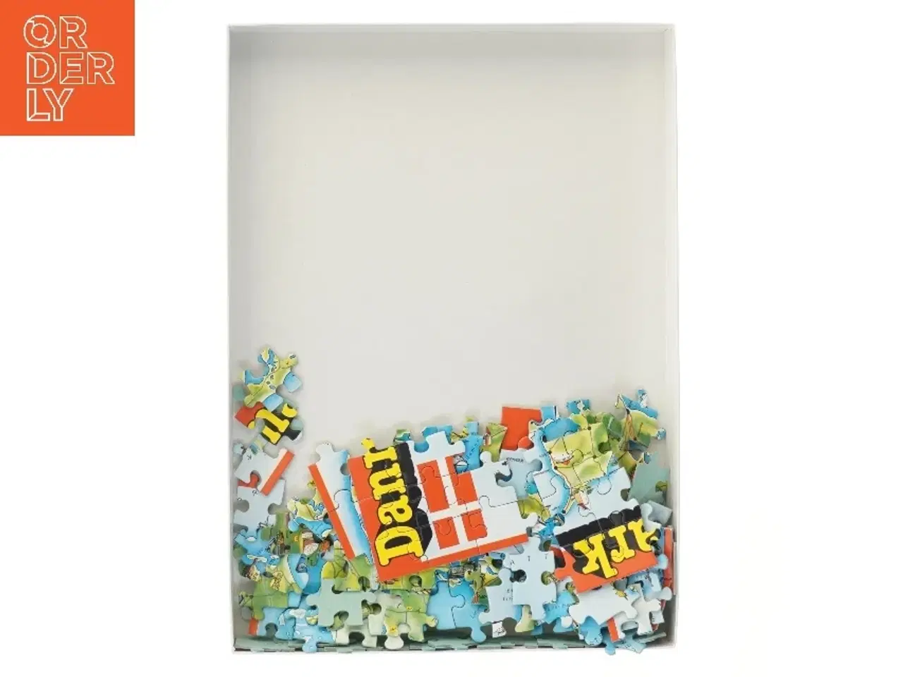 Billede 2 - Danmark puslespil med 120 brikker fra Top Toy (str. 120 brikker 28x40 cm)