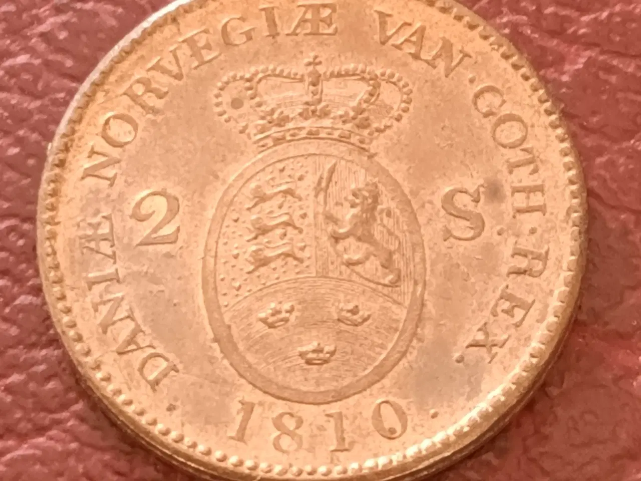 Billede 1 - 2 Skilling 1810 i superflot kvalitet.