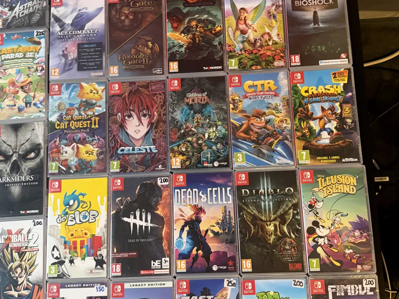 Billede 3 - Seperate Priser! 200 stk Nintendo Switch Spil