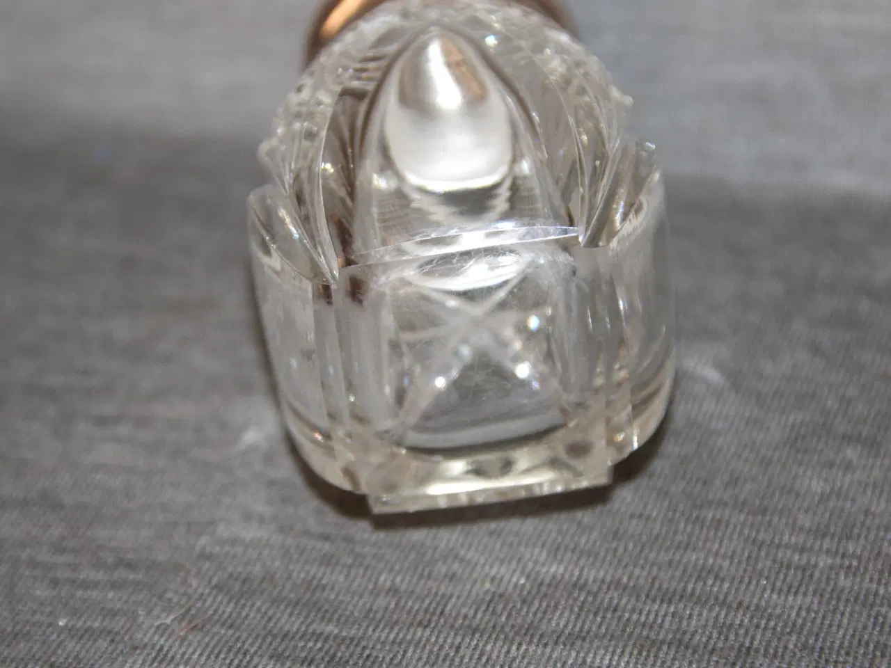 Billede 5 - Vintage Glas Sukkerstrøe i Krystal glas / pletsølv