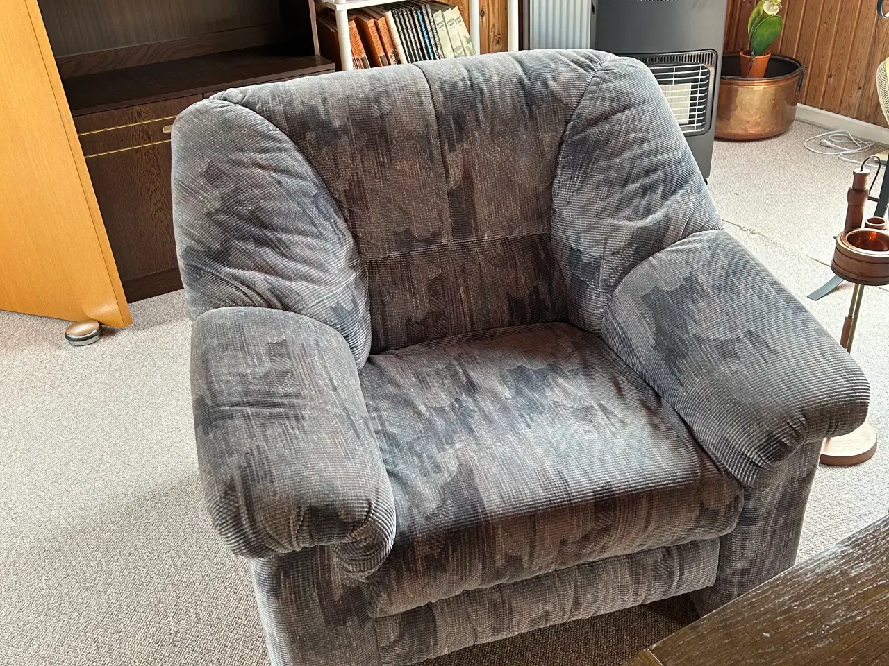 Billede 3 - Velour sofa + 2 stole 
