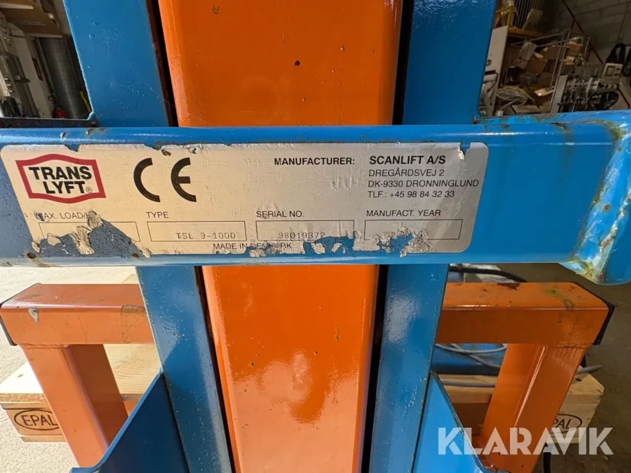 Billede 6 - Arbejdes/løfte platform Trans Lyft TSL 9-1000 scanlift