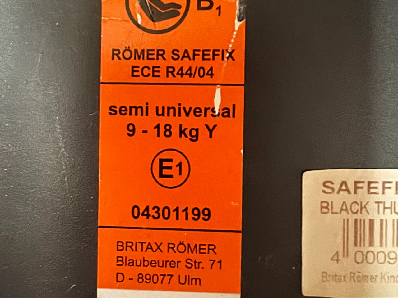 Billede 4 - Britax rømer autostol meget velholdt 9-18 kg