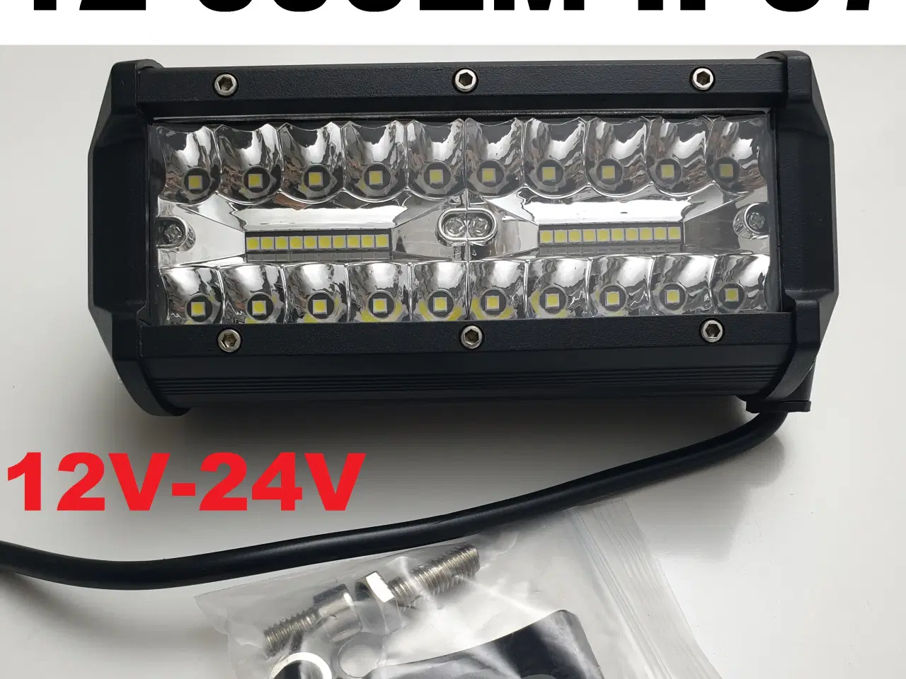 Billede 1 - NY! 40 LED 12000LM 12-24V 6000K IP67 120W 