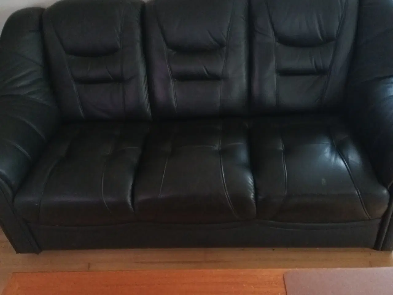 Billede 2 - Læder sofa