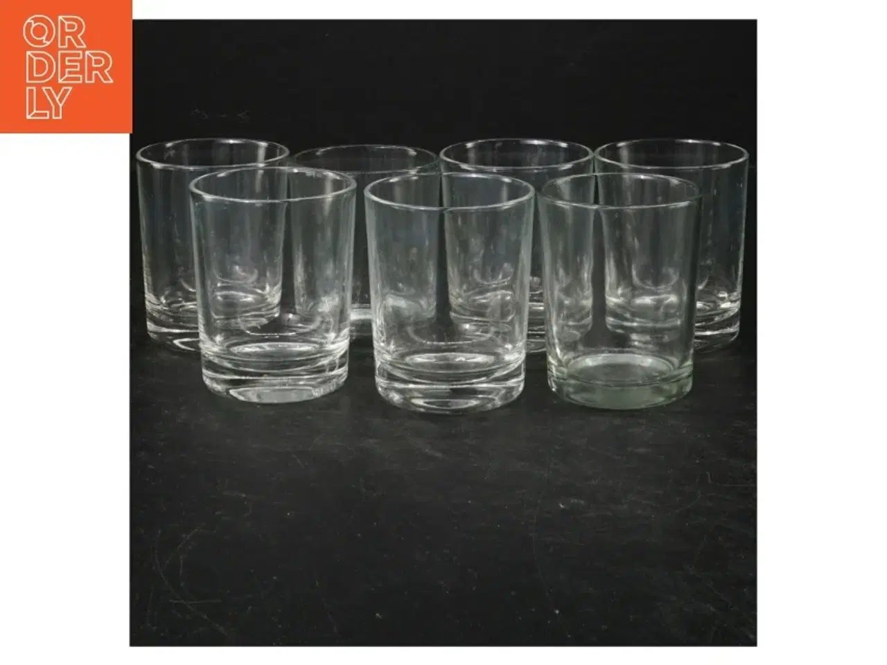 Billede 1 - Sæt med 7 klare glas/lysestager (str. 7 styk. ø. 6 cm)