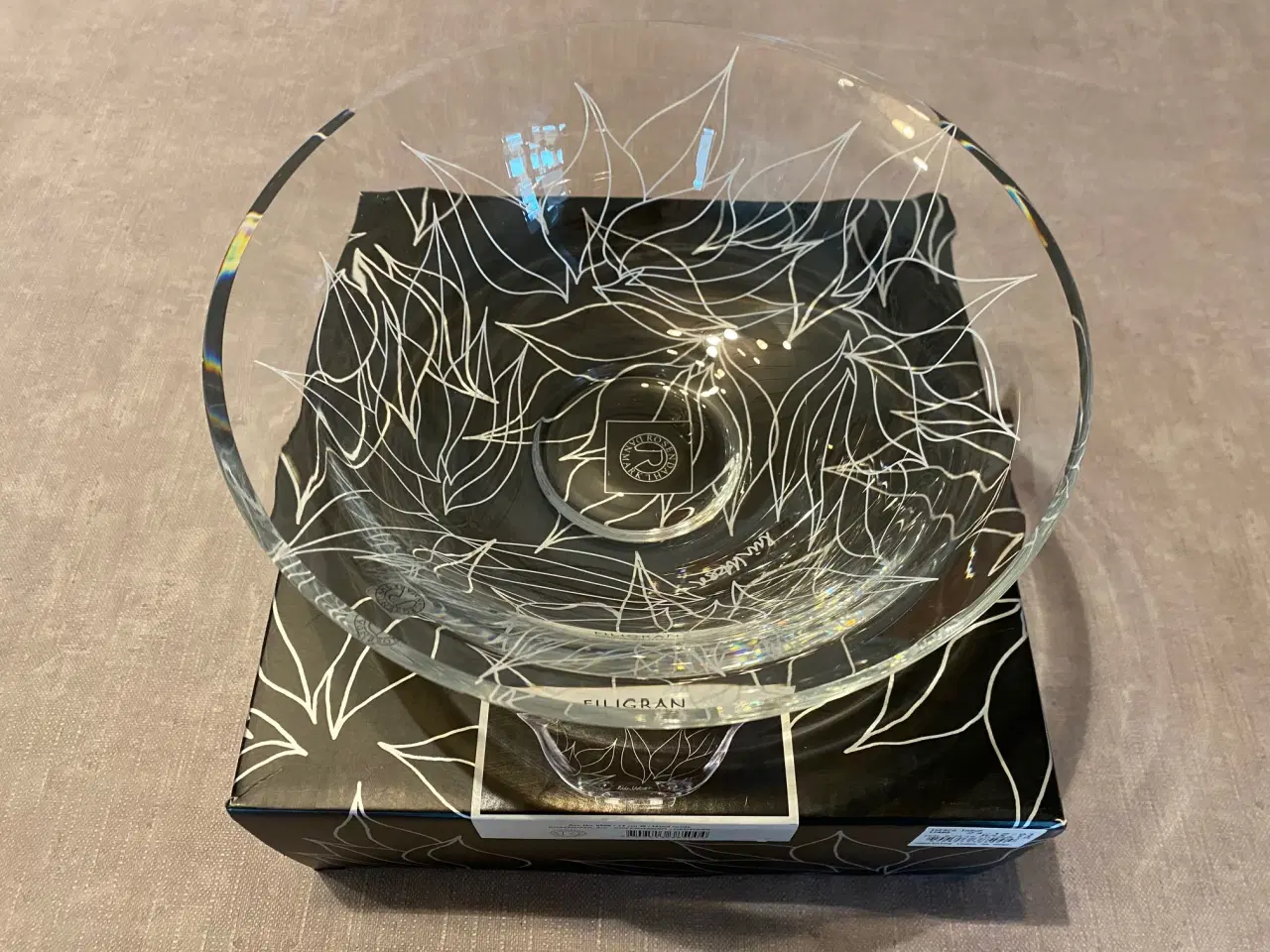 Billede 2 - Rosendahl Filigran glasskål, lysestager og vase