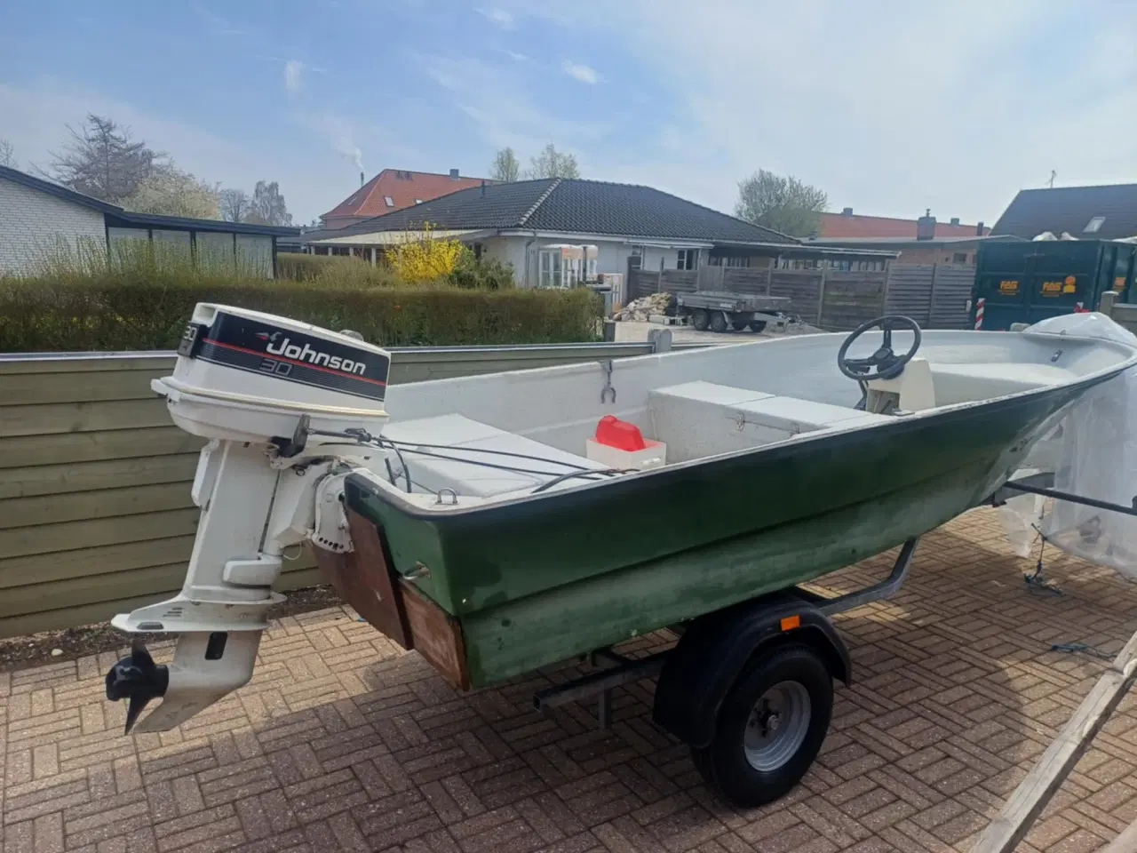 Billede 1 - Jolle Jante 14" incl 30hk Johnson + 8HK Evenrude +