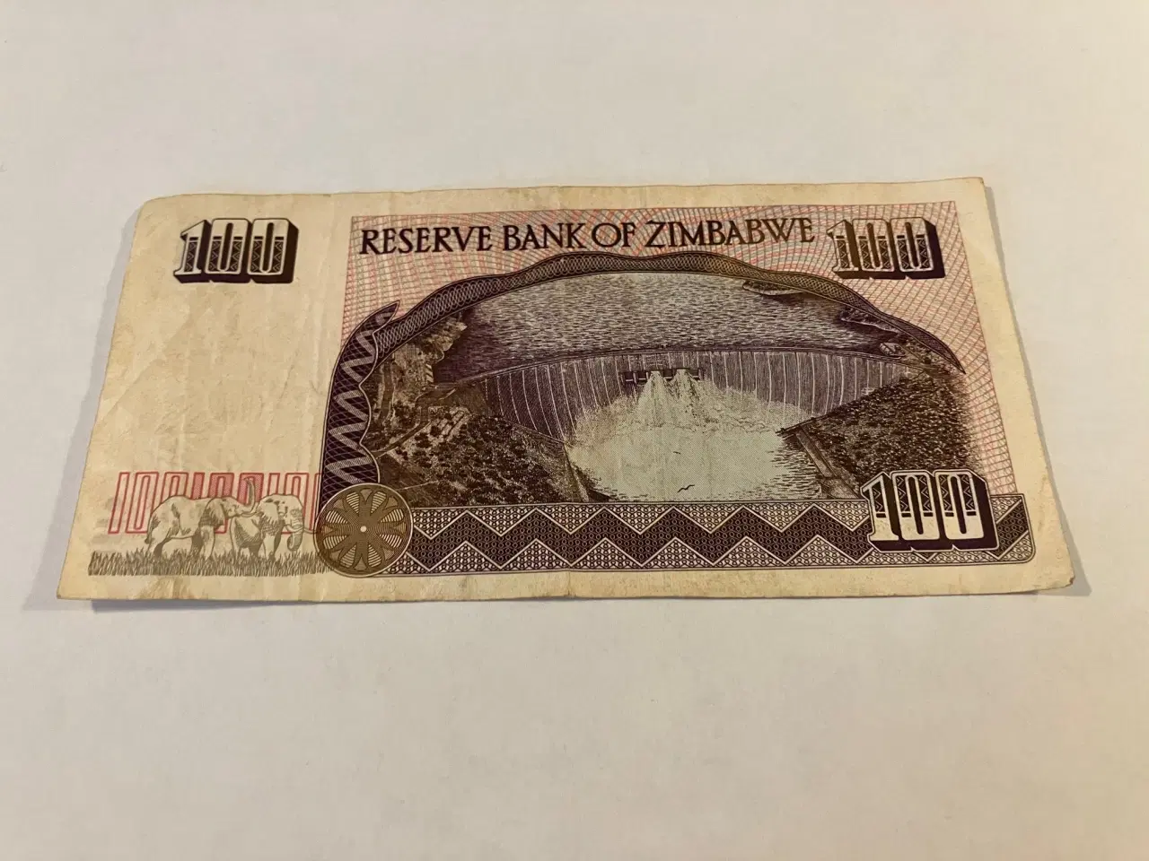 Billede 2 - 100 Dollars Zimbabwe 1995