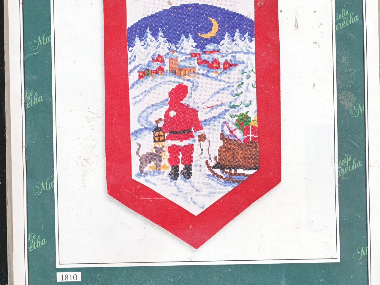 Billede 1 - BRODERIKIT TIL JULEOPHÆNG AF ATELJE MARGARETHA