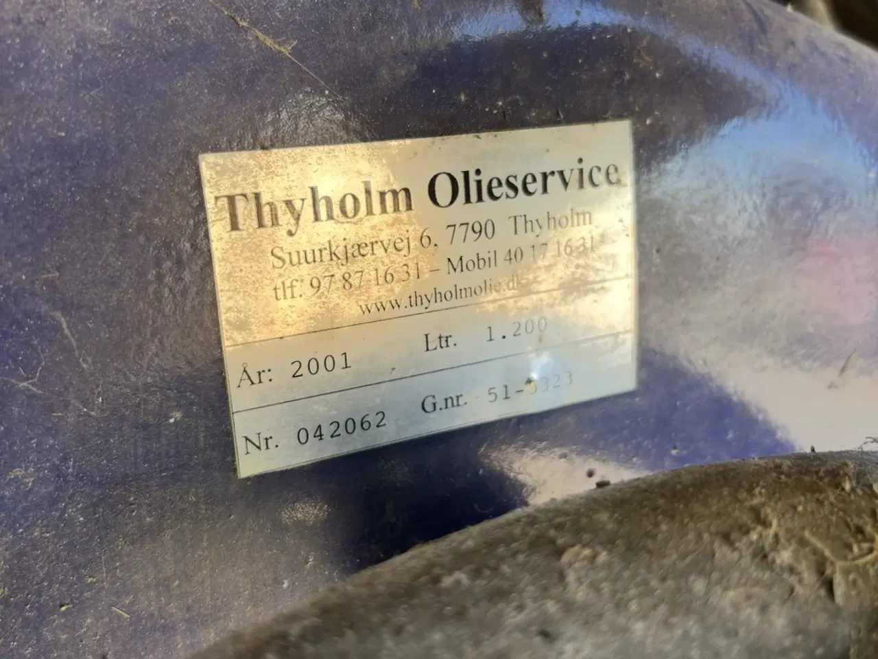 Billede 3 - Dieseltank 1200L med pumpe