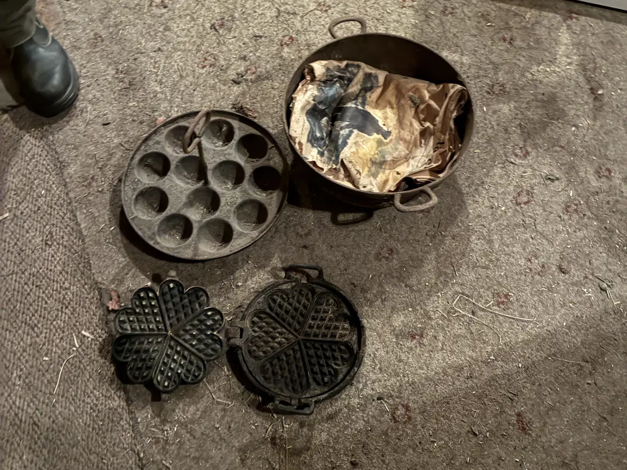 Billede 2 - 3stk støbejern gamle