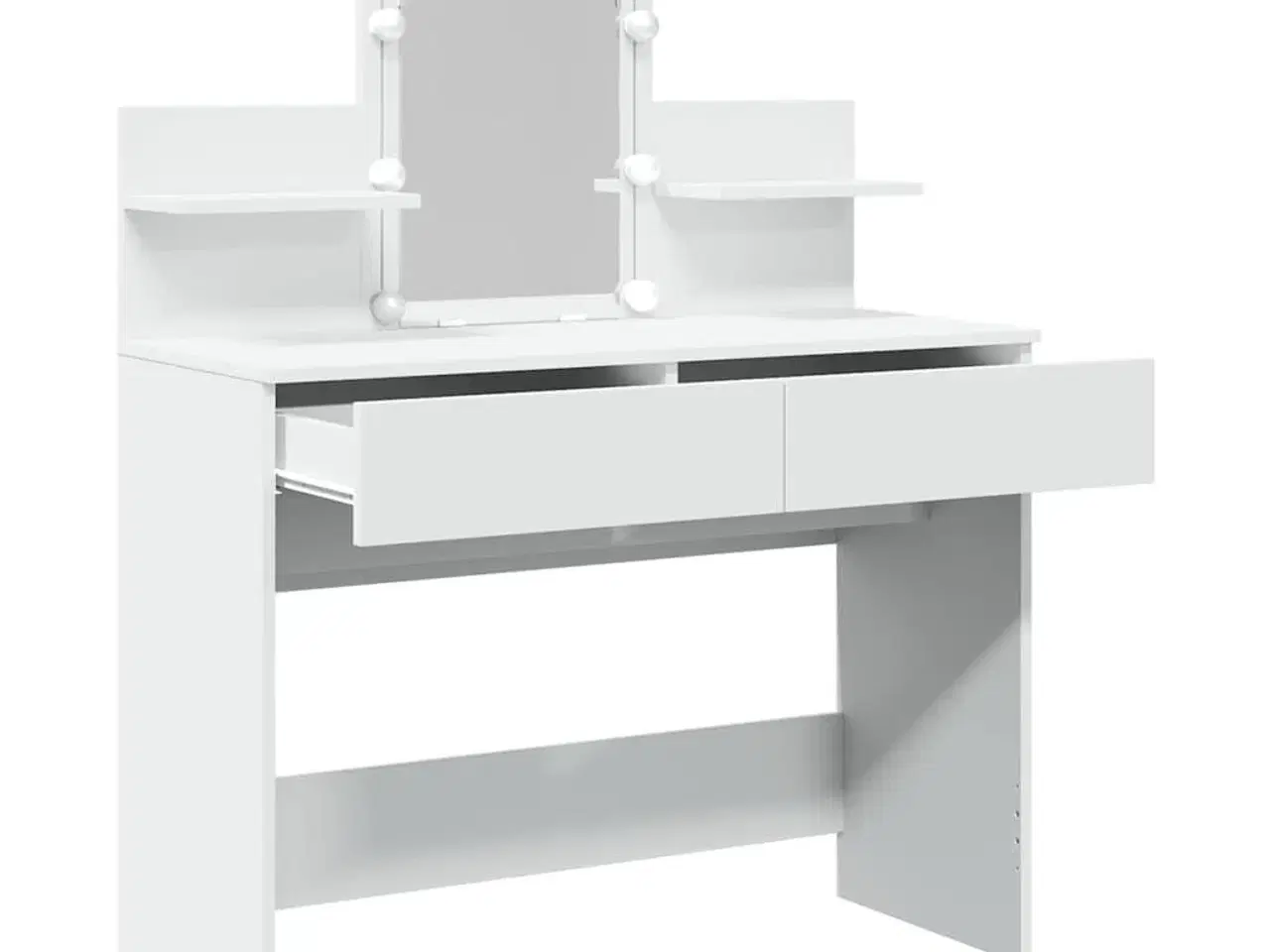 Billede 8 - Makeupbord med LED-lys 100x40x130 cm hvid