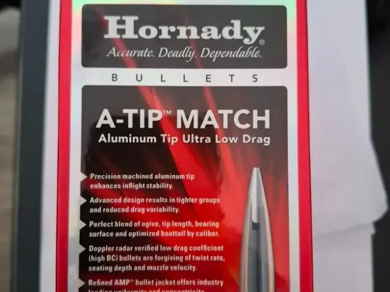 Billede 1 - Hornady A-Tip Match .30cal projektiler