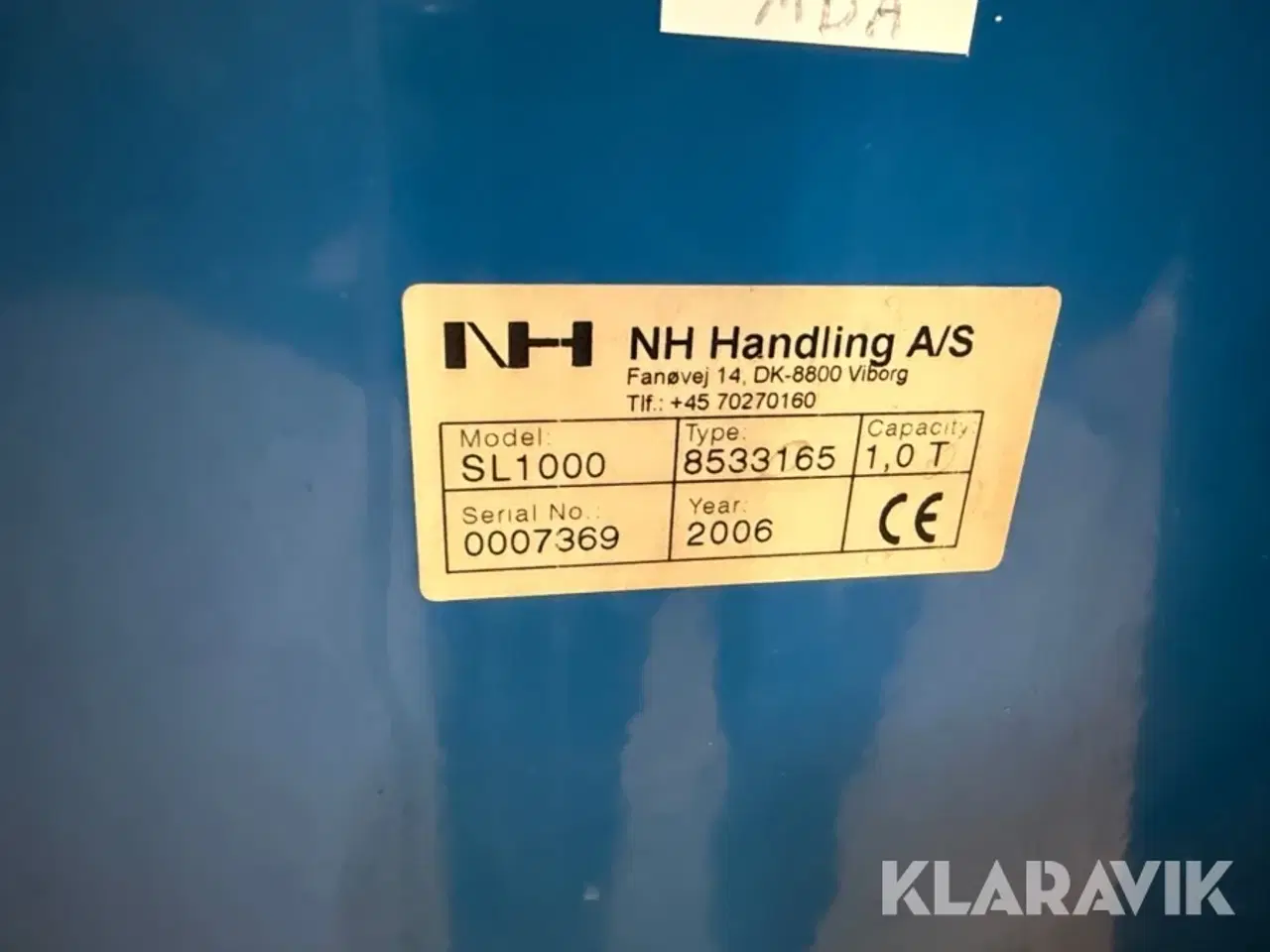 Billede 5 - Palleløfter NH Handling SL1000 - 1000kg