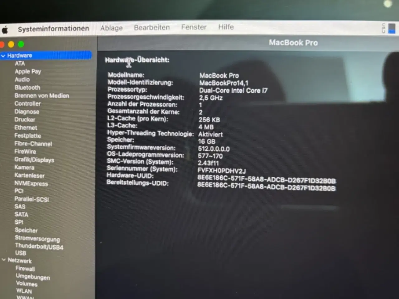 Billede 2 - MacBook Pro 13 Retina (2017) - Core i7 2,5 GHz SSD