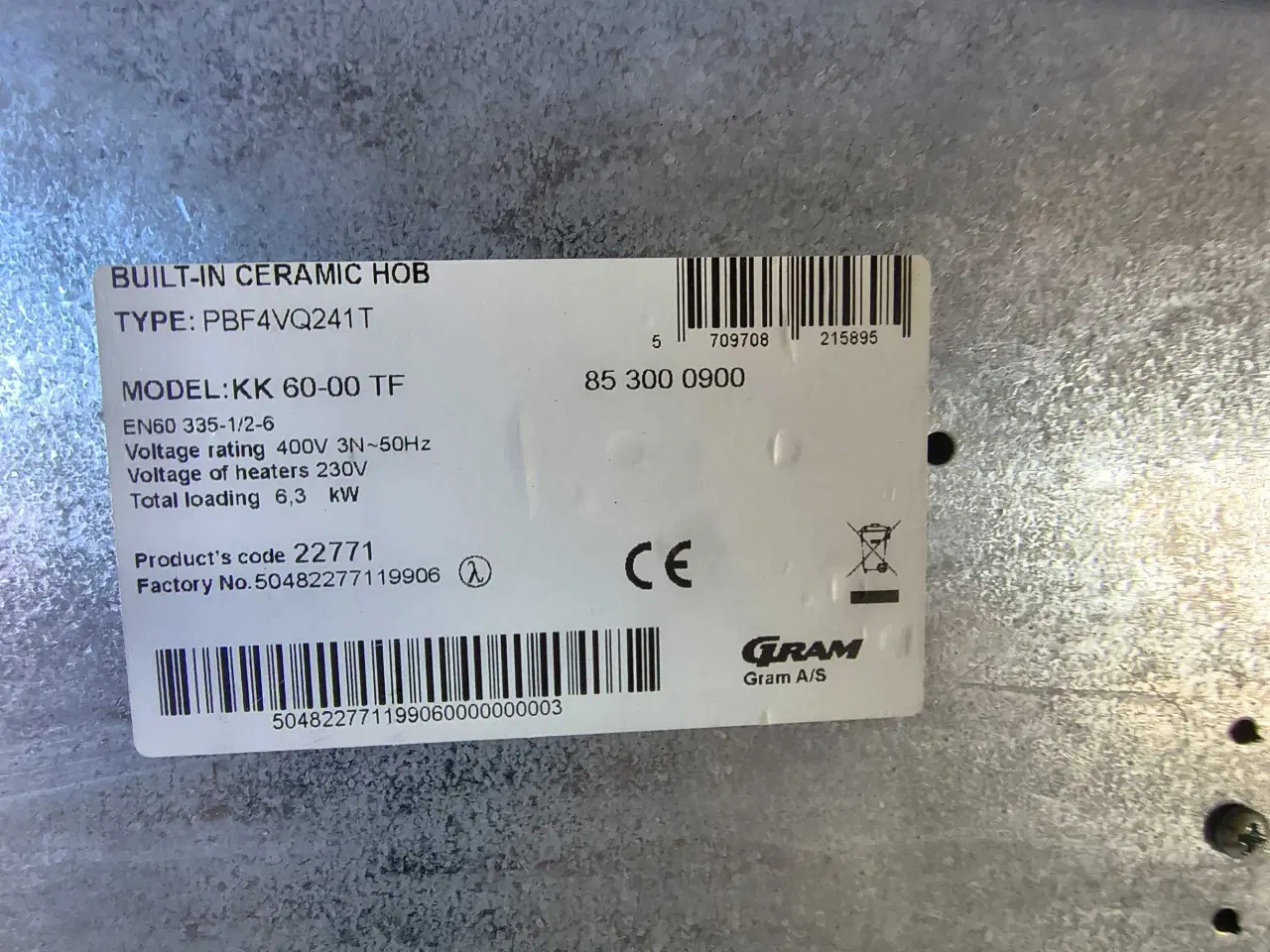 Billede 4 - Gram Keramisk kogeplade 