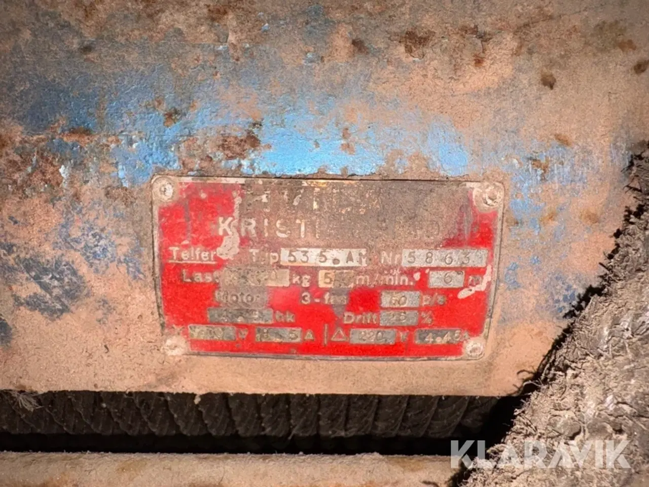 Billede 12 - Elektrisk wiretalje 3000 kg