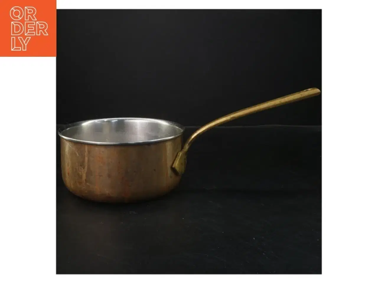 Billede 1 - Kobbersauteuse (str. Ø 17x8 cm)