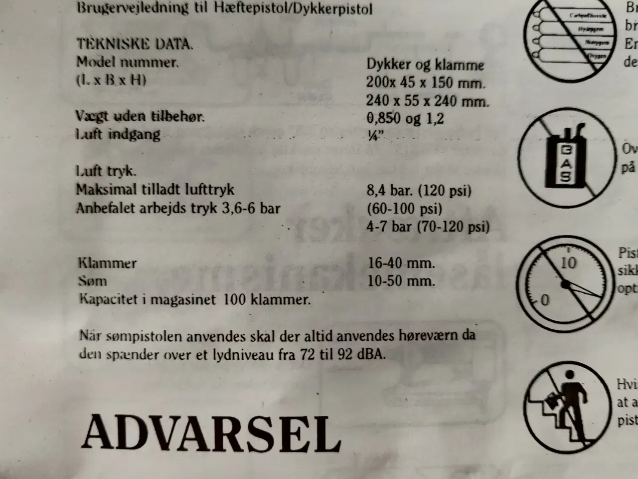Billede 4 - Sømpistol, HMV-Air Tools, RP-F50