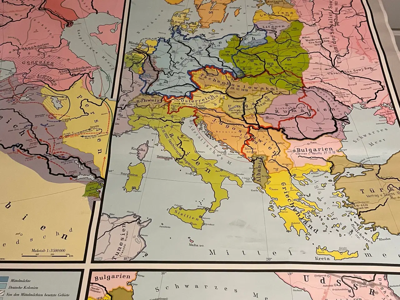 Billede 2 - Skolekort Europa 1918-1945