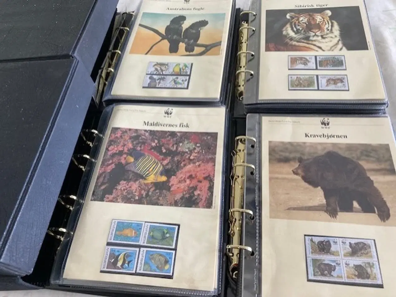 Billede 1 - 6 WWF samlemapper med billeder og frimærker