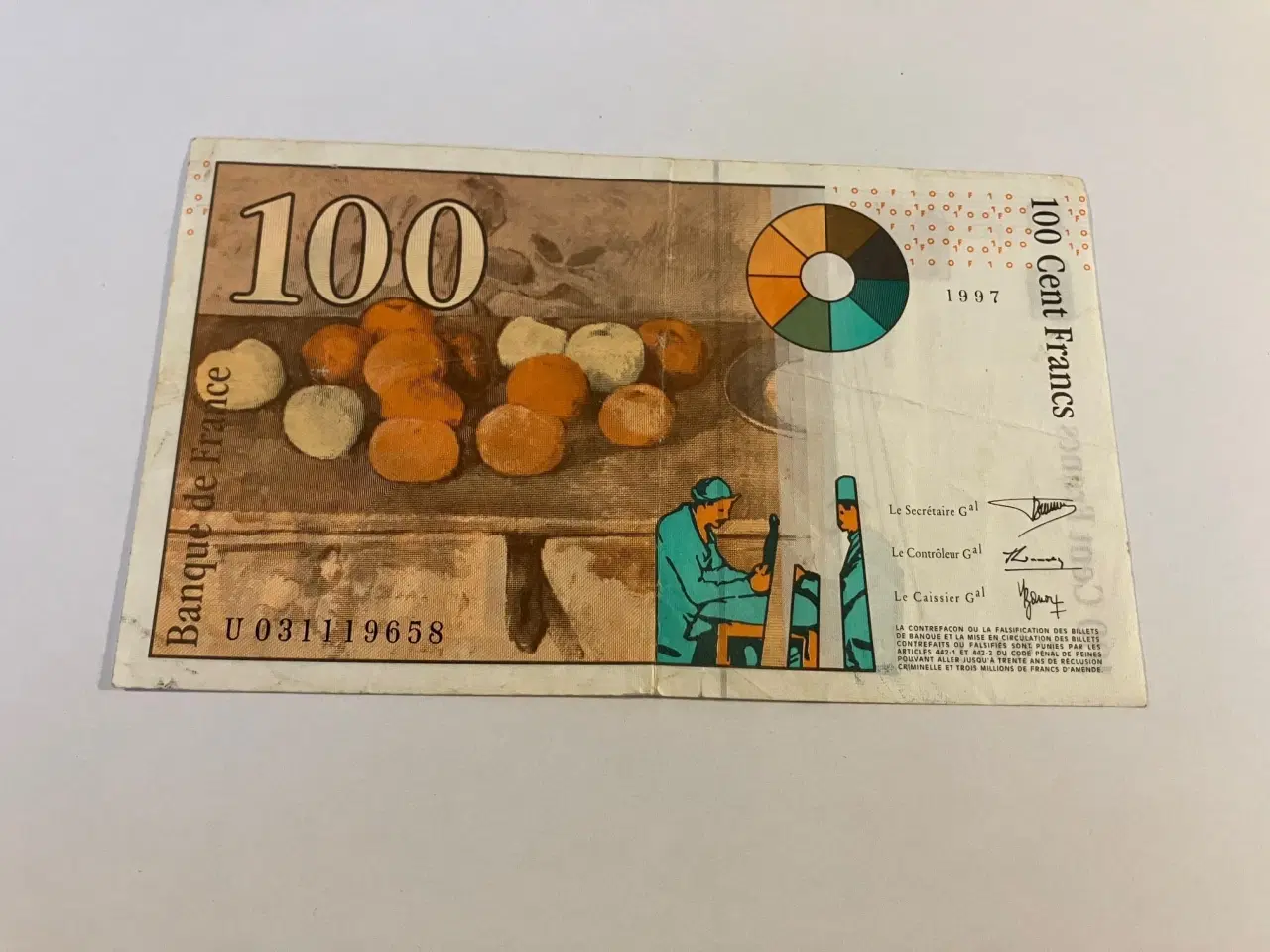 Billede 2 - 100 Cent Francs France