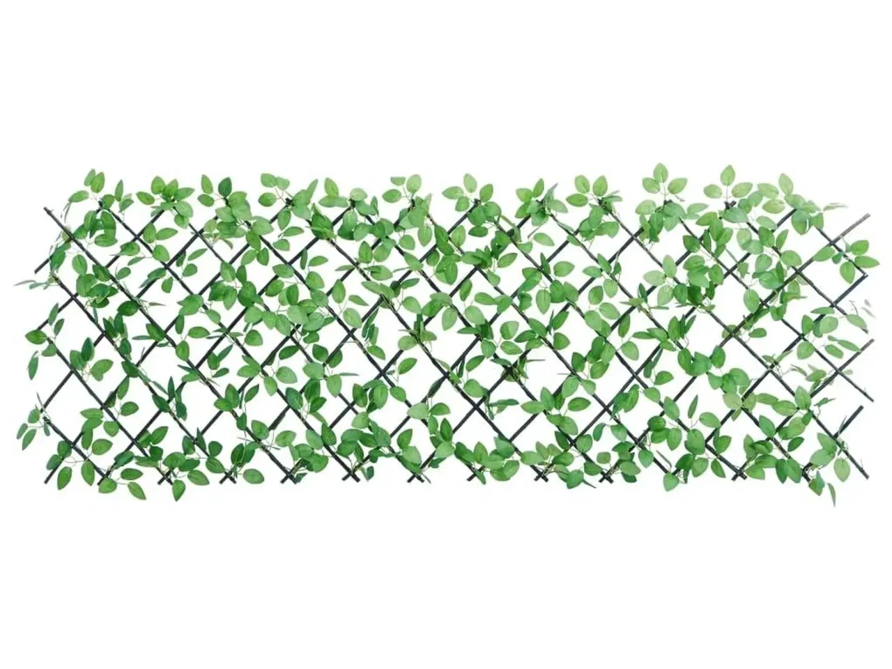 Billede 3 - Espalier med kunstig vedbend 180x65 cm udvidelig grøn
