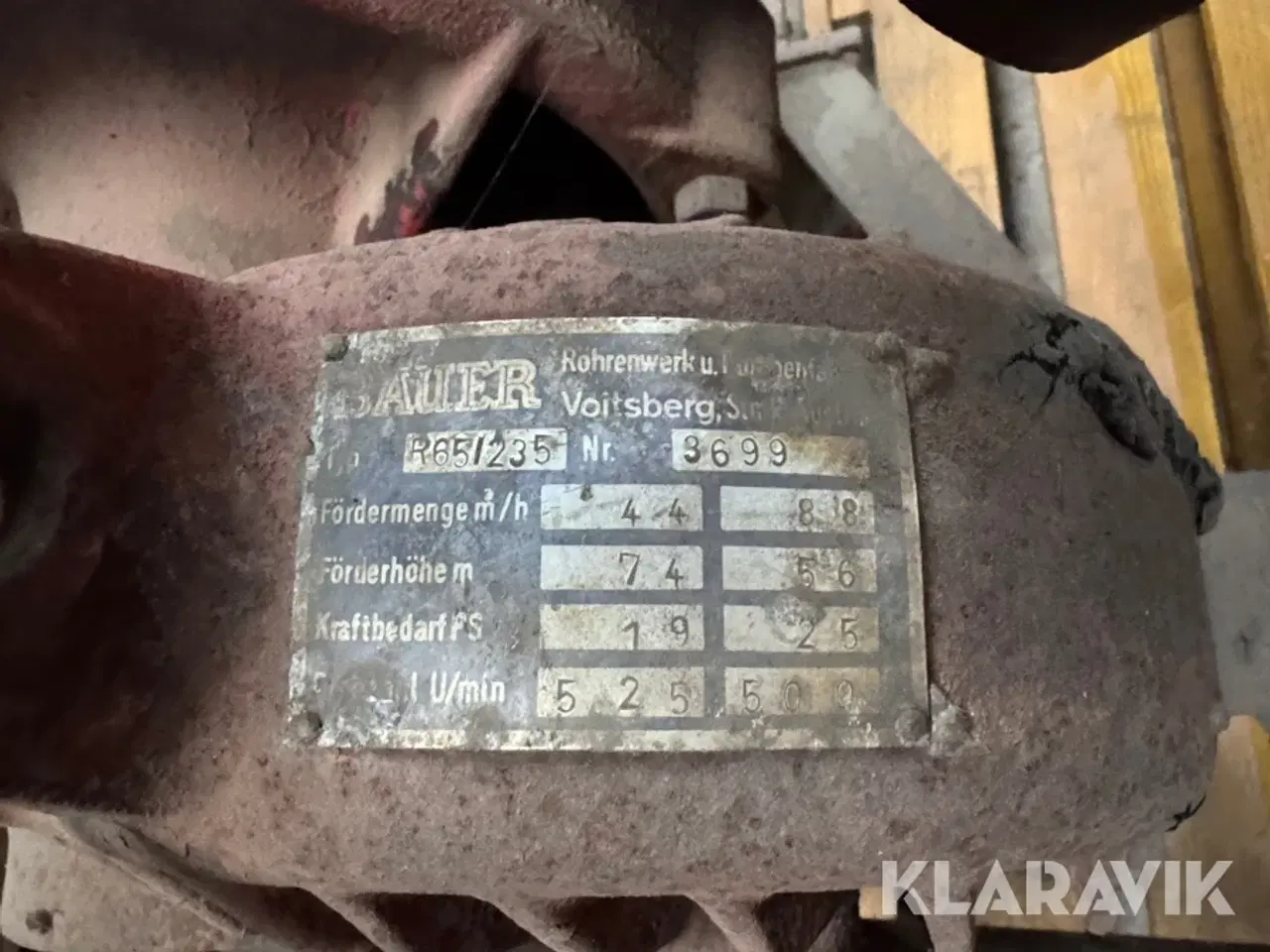 Billede 7 - Vandpumpe Bauer R65/235