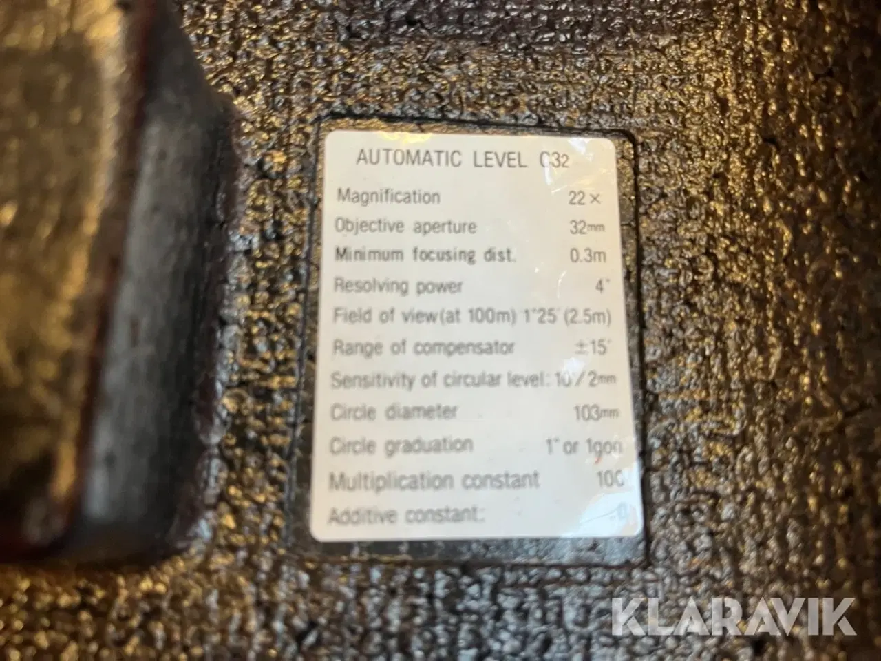 Billede 8 - Nivelleringsapparat Sokkia