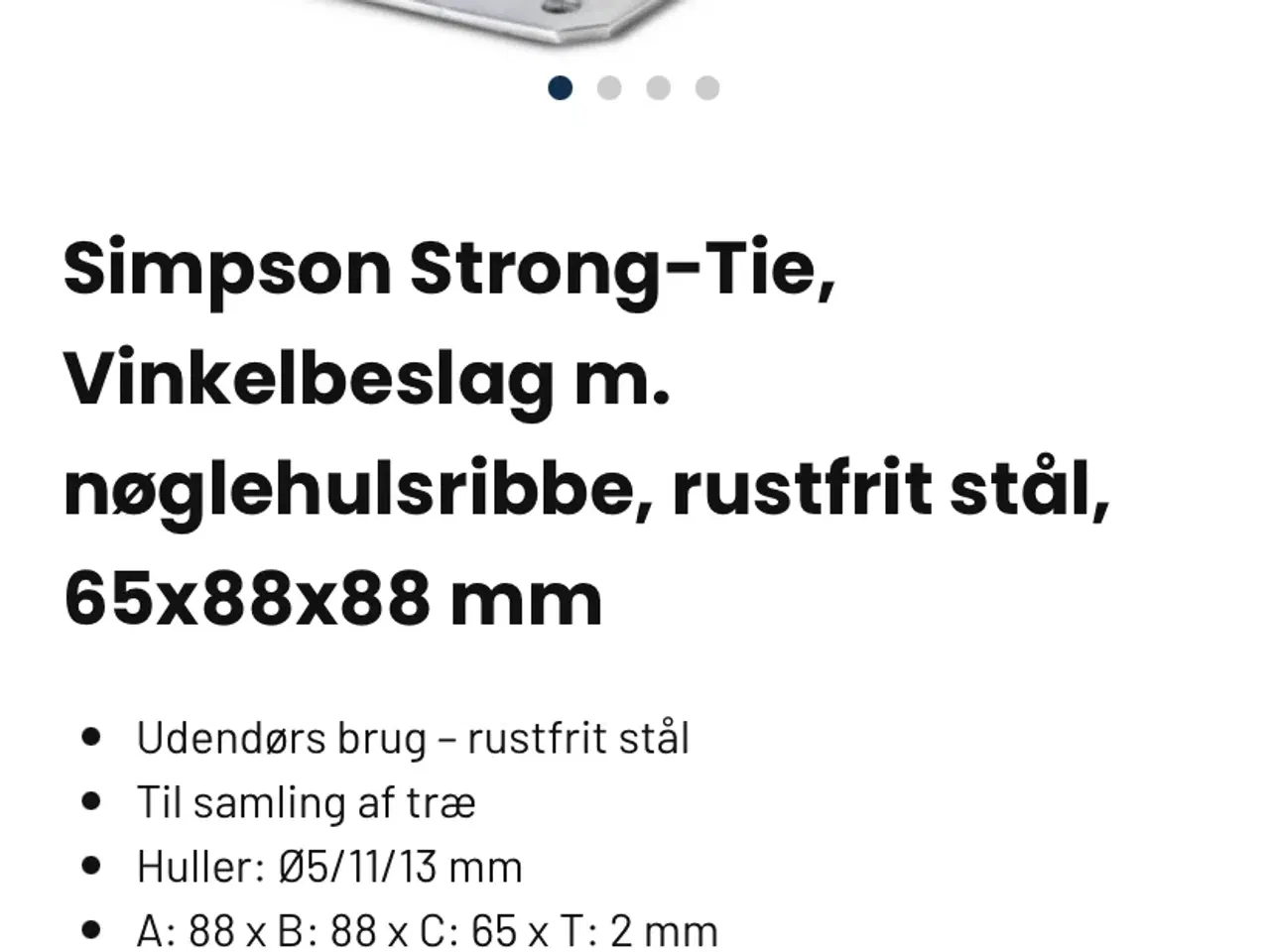 Billede 2 - Vinkelbeslag 88/88/65, 7 kasser 350 i alt 