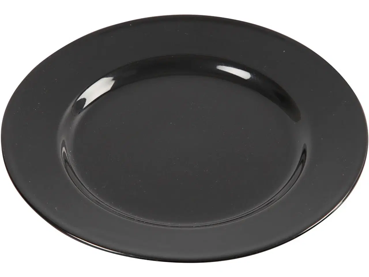 Billede 1 - Elegant sort desserttallerken 19 cm - 6 stk.