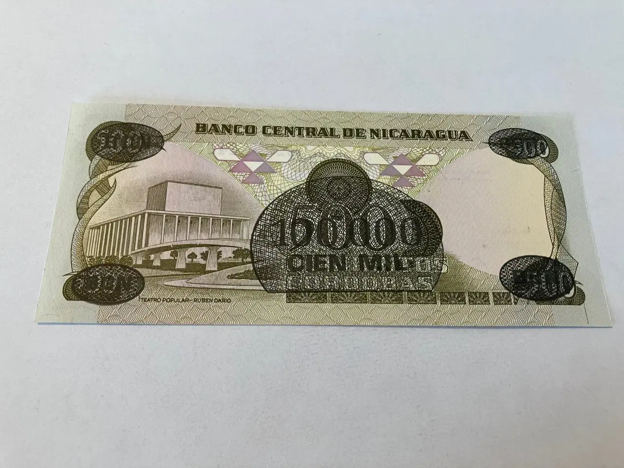 Billede 2 - 100000 Cordobas on 500 Cordobas Nicaragua 1985