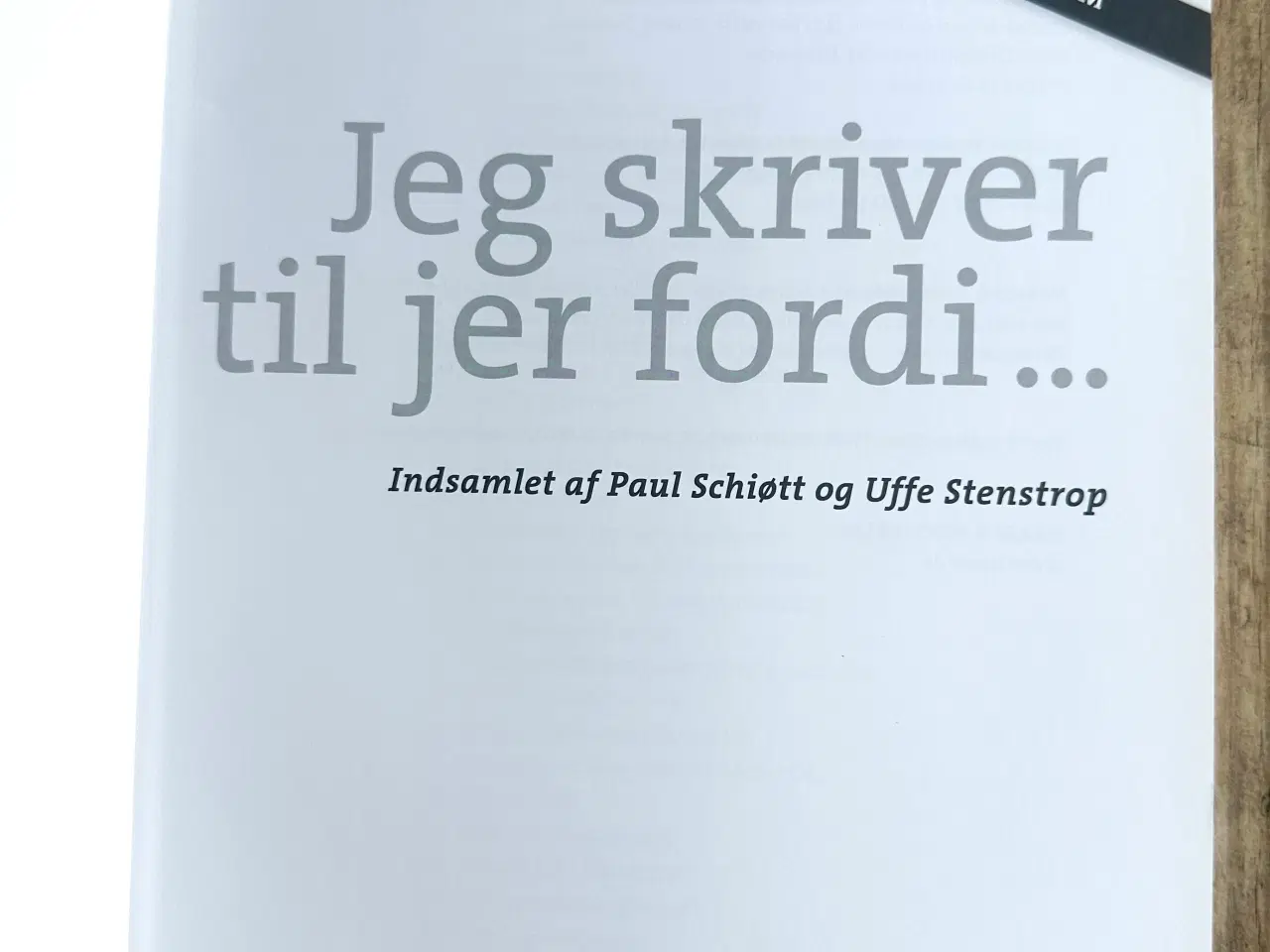 Billede 3 - Jeg skriver til jer fordi – Ditlev H. Møller