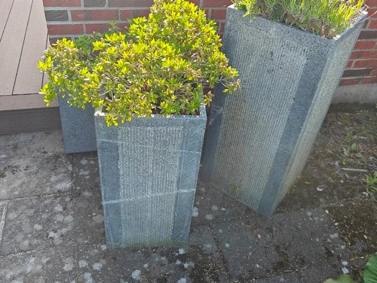 Billede 2 - Granit fuglehus + blomsterkummer