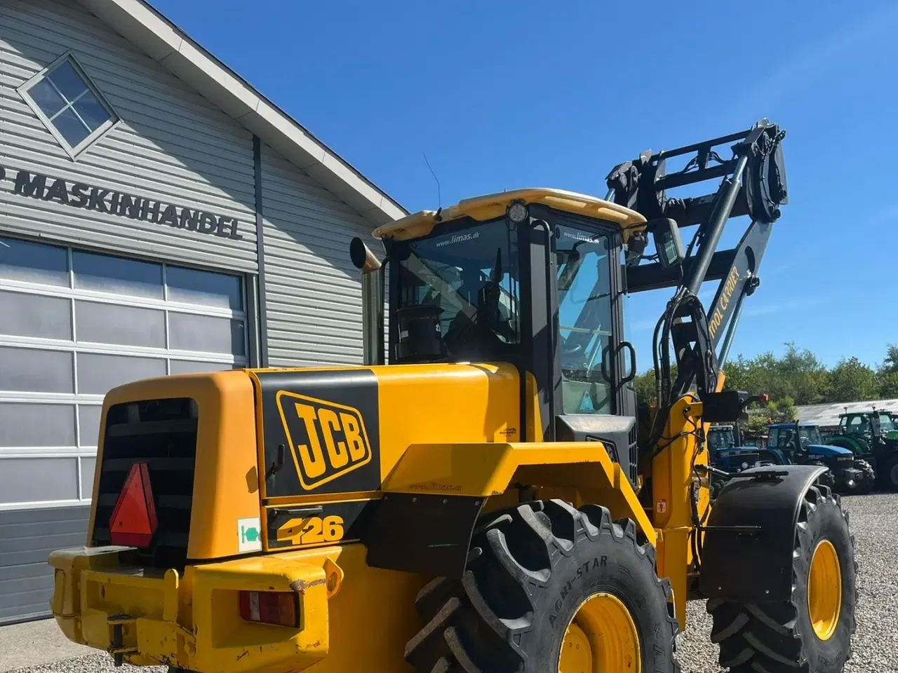 Billede 19 - JCB 426 med traktor dækmontering og hurtigskifte samt centralsmørring