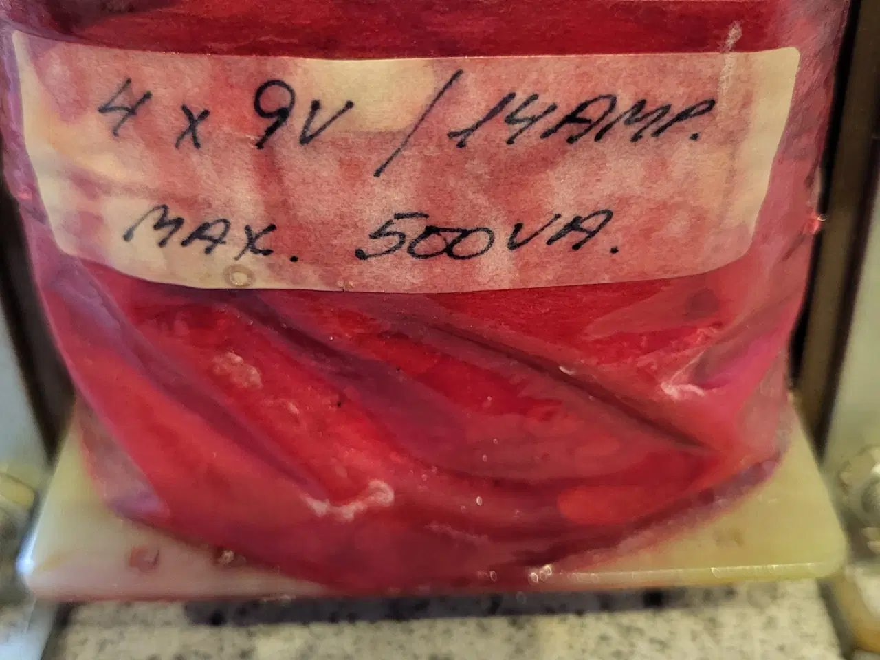 Billede 1 - 500 Watt Transformator 4X9 Volt 14 ampere