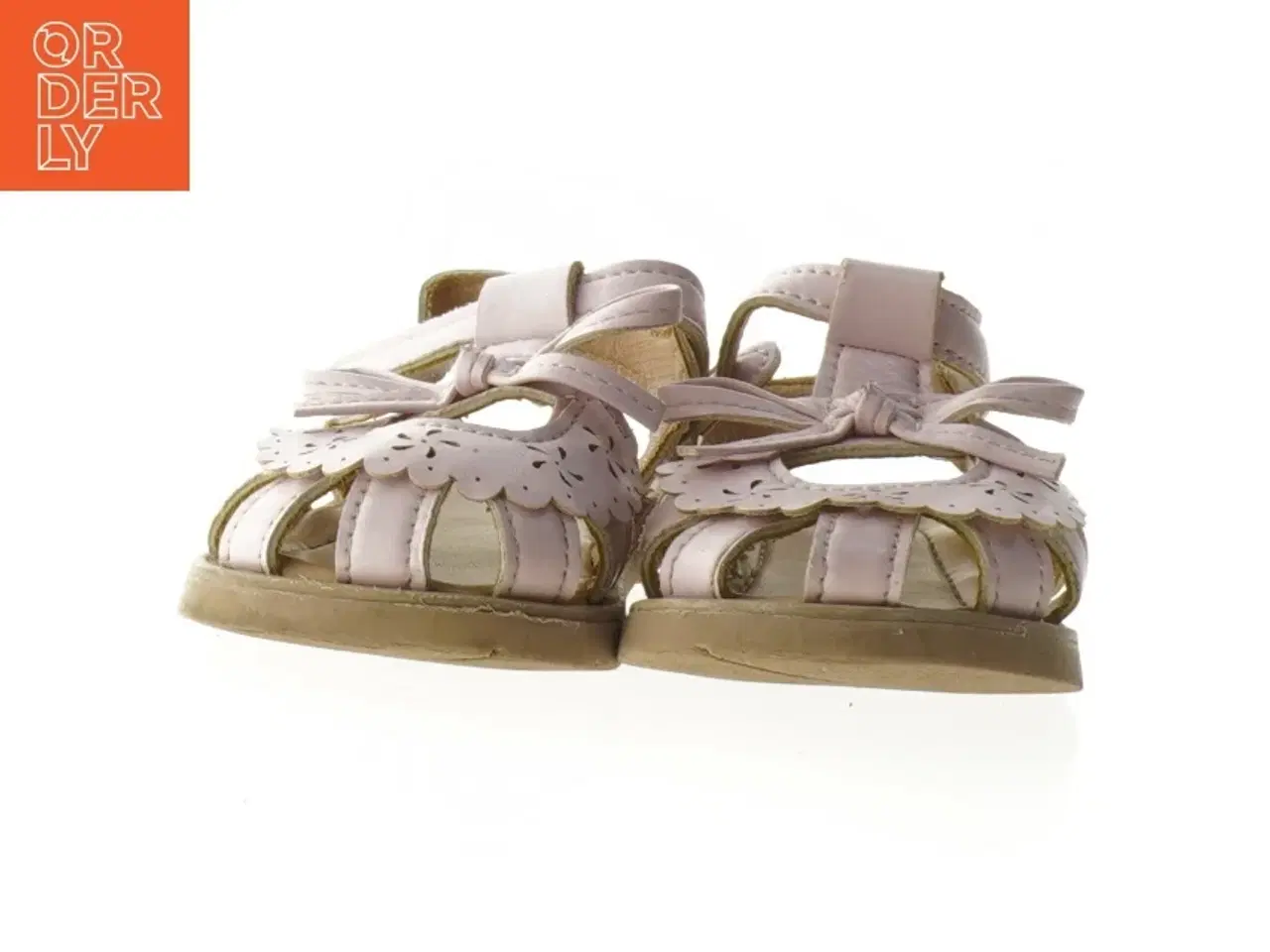 Billede 3 - Lyserøde børnesandaler med remme (str. 21 )