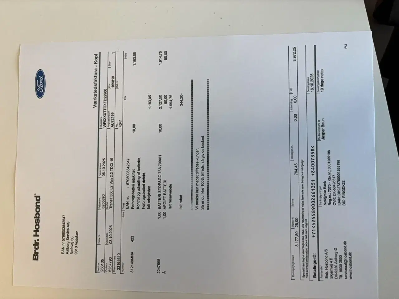 Billede 10 - Ford Transit 350 L2H2 2,2 TDCi Trend FWD 155HK Van 6g