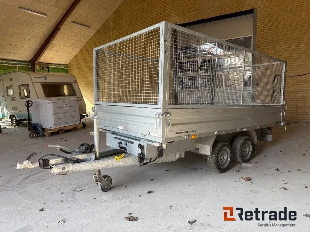 Billede 2 - Humbauer 3500 kg boogietrailer med tiplad