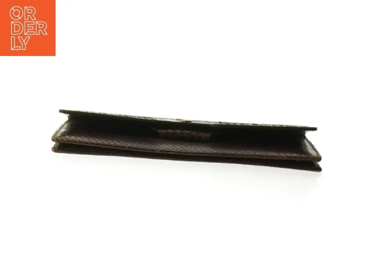 Billede 5 - Brun clutch. Firben?  Slange?(str. 25 x 13 cm)