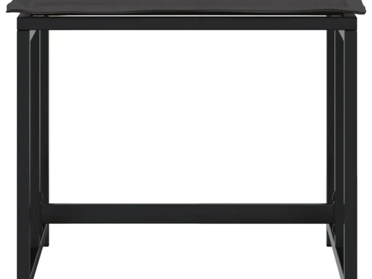 Billede 4 - Haveskamler 4 stk. med hynder stål og textilene sort