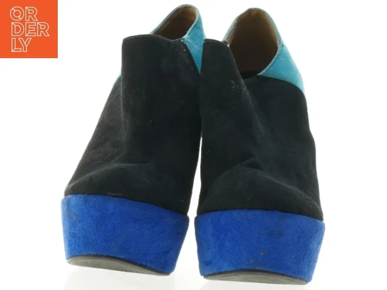 Billede 3 - Farverige kilehælsko fra Sugarfree Shoes (str. 41)