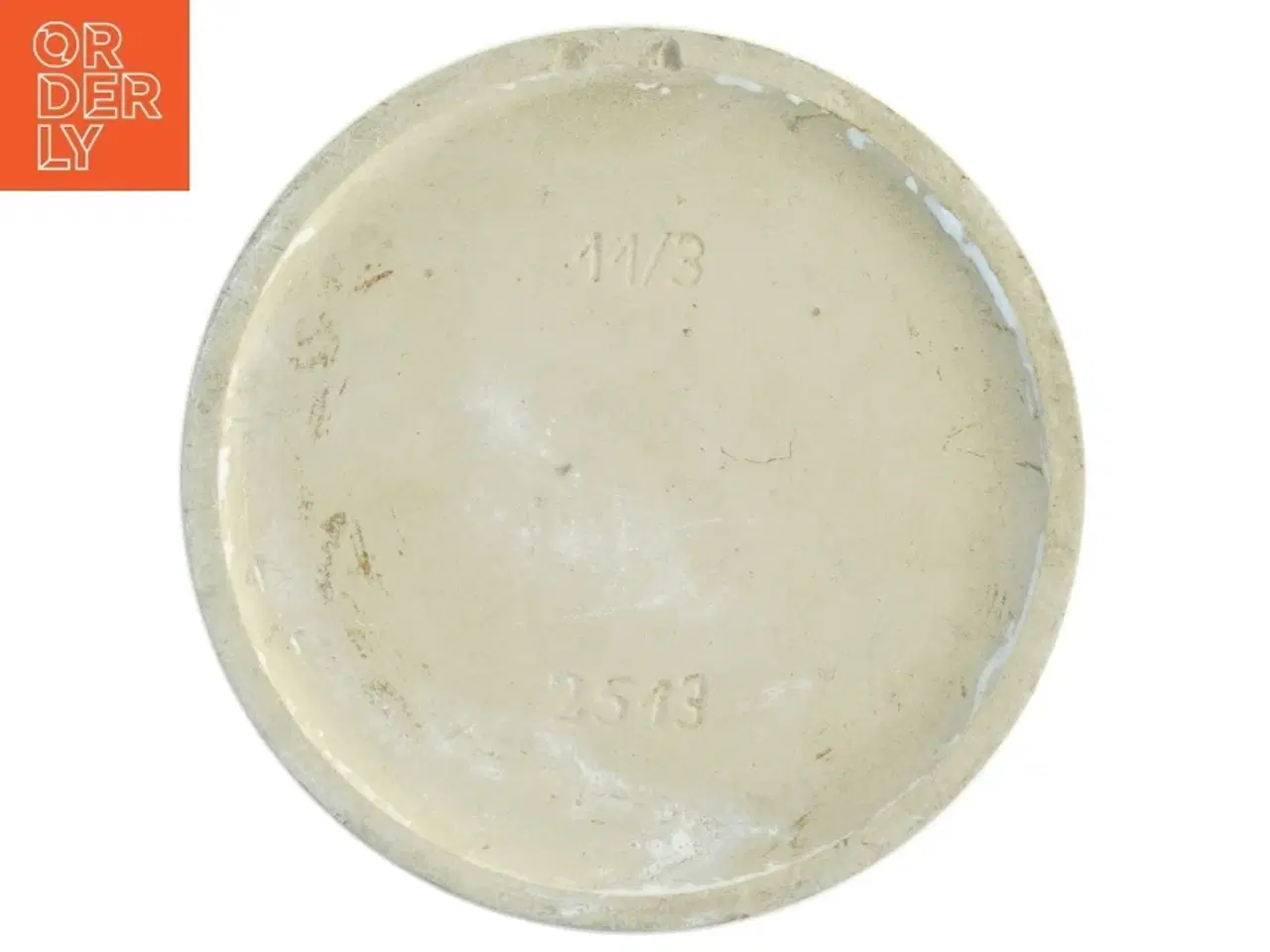 Billede 4 - Hvid keramik urtepotteskjuler (str. 15 x 16 cm)