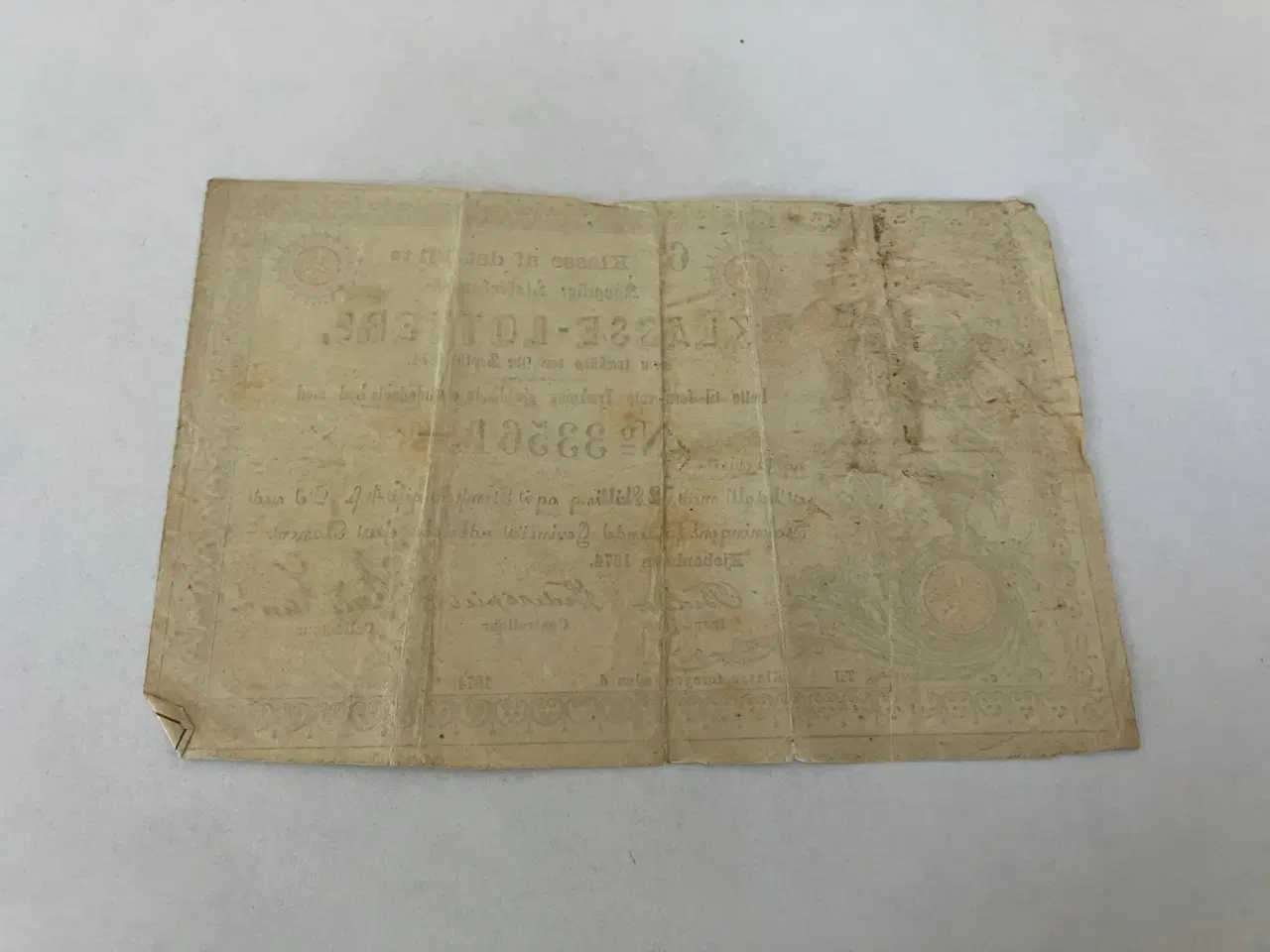 Billede 2 - Klasse-lotteri 1874