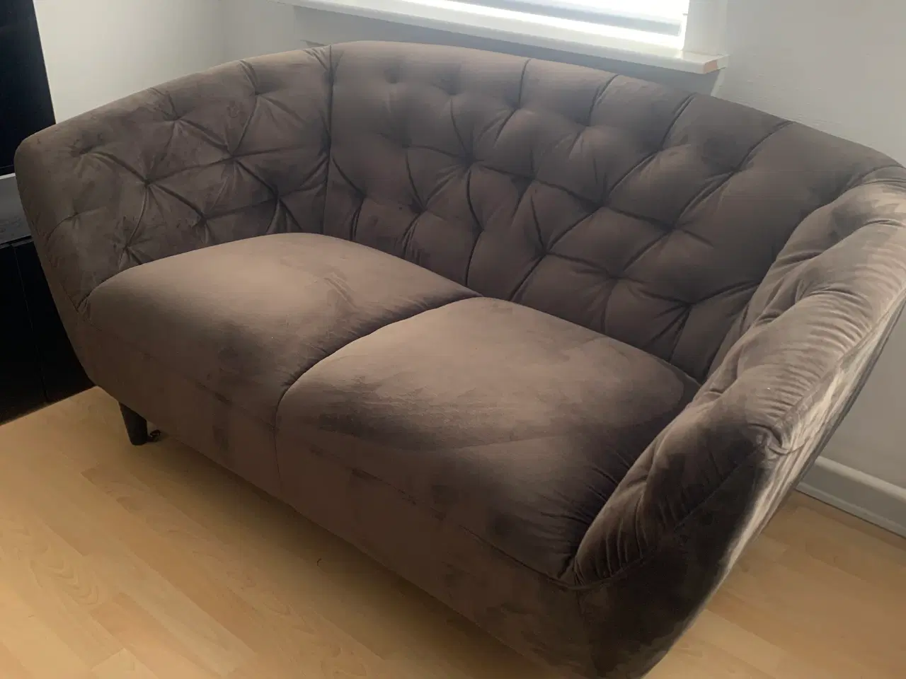 Billede 2 -  Velour sofa fra Ilva